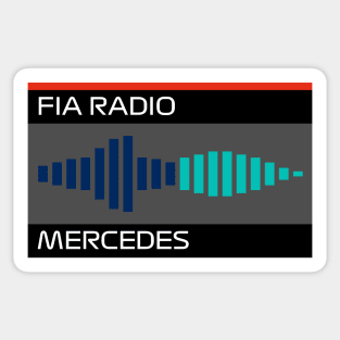 "Blue Flag" Mercedes Radio Message Design Sticker